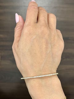 Pulsera de diamantes flexible de 2,23 ct