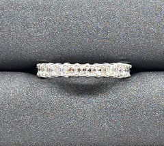 2.50 Carat Asscher-Cut Diamond Platinum Band Ring