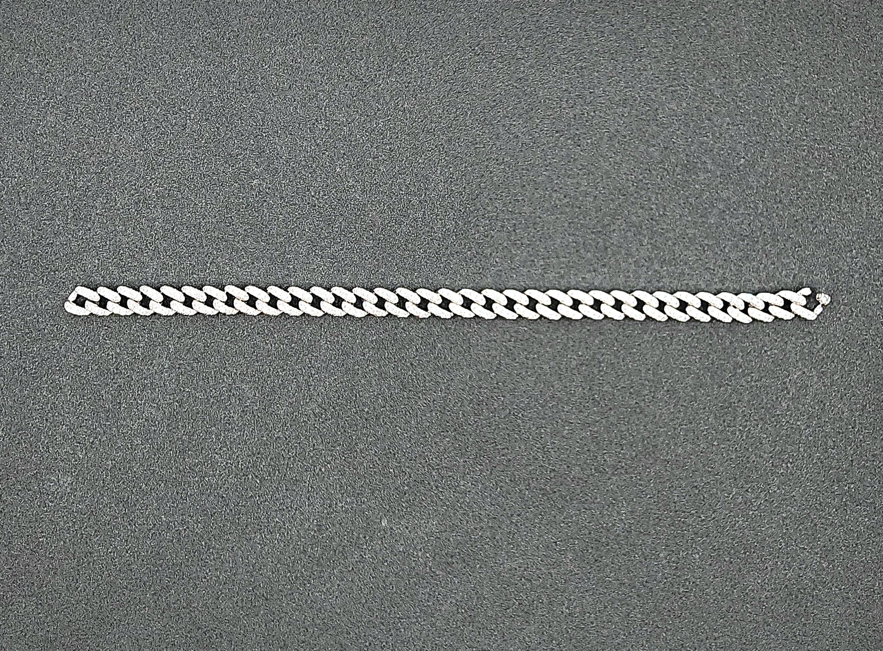 Pulsera de diamantes de eslabón cubano de 2.57 ct en venta 3