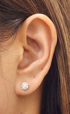Boucles d'oreilles en diamant de 1.56 ct