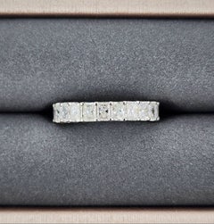 3.77 ct Platinum Radiant Eternity Band