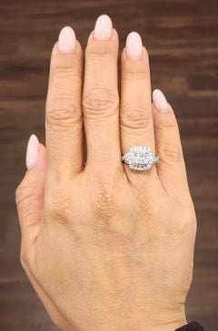 1.10 ct GIA Certified Diamond Ring in 14k White Gold