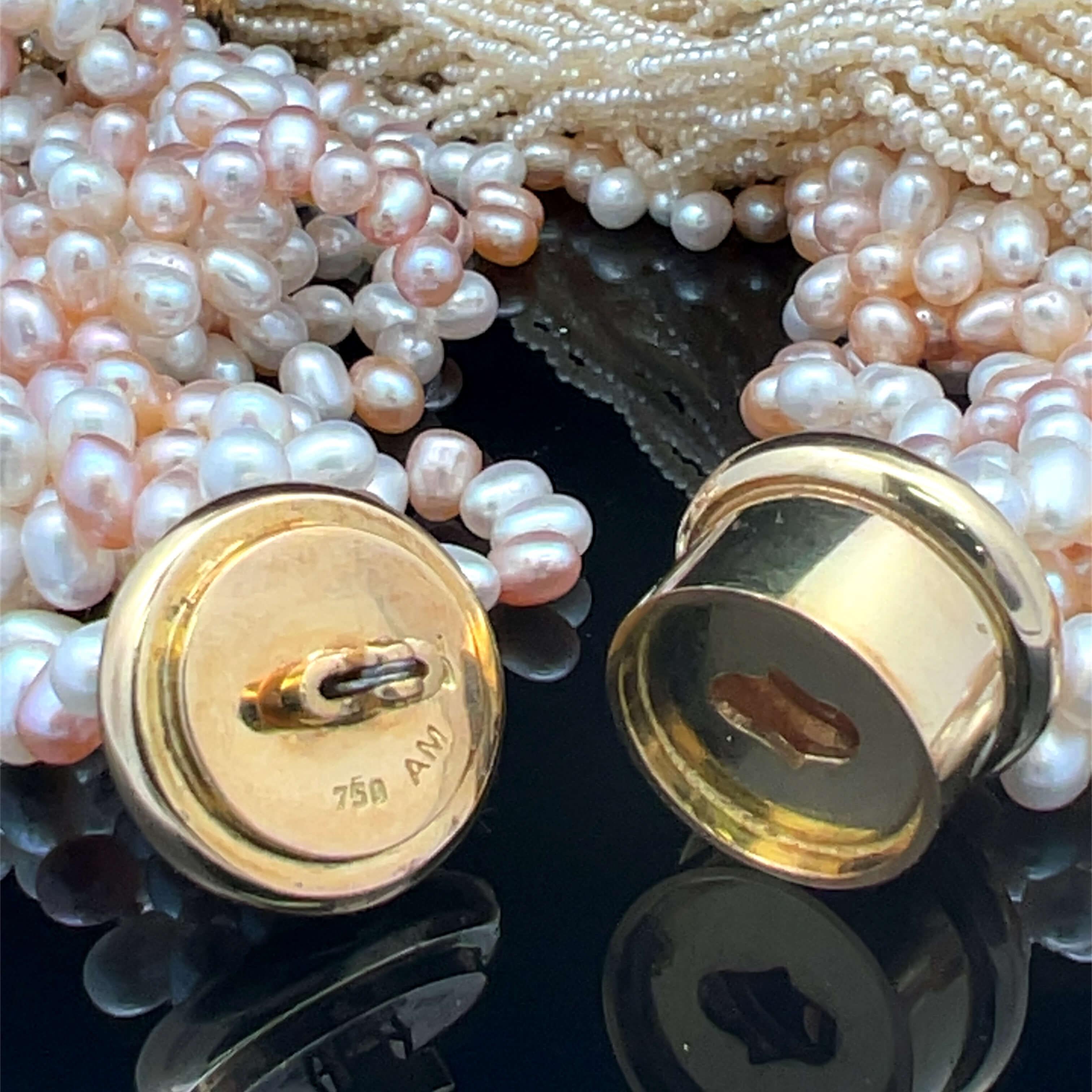 Collana di perle e diamanti di Ann Middleton, circa anni '80 In condizioni buone in vendita a ADELAIDE, SA