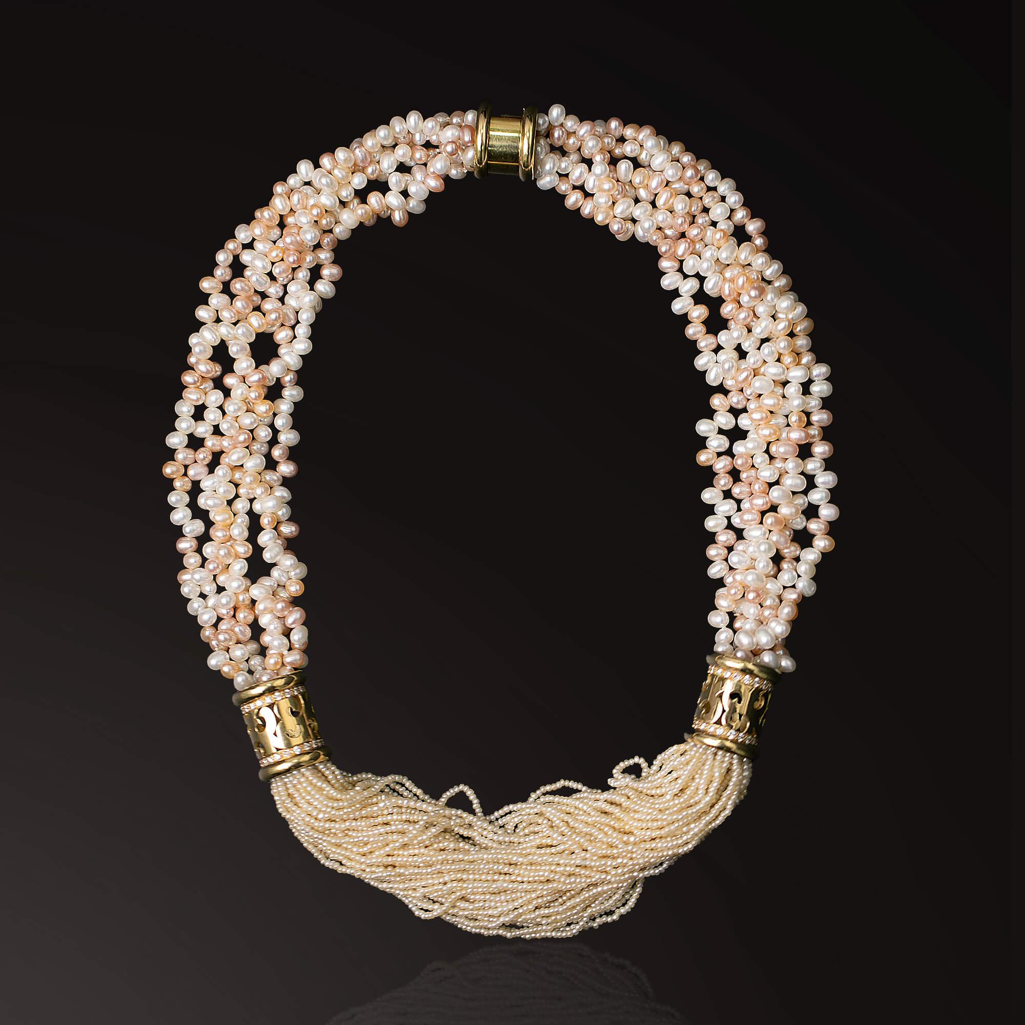 Collana di perle e diamanti di Ann Middleton, circa anni '80 in vendita 3