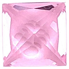Bijoux de pierres précieuses non serties en forme de cendre en morganite rose naturelle de 2,50 carats AAA