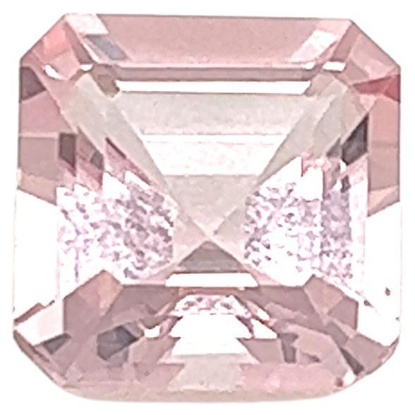3.05 Carat AAA Natural Pink Morganite Asher Cut Shape Loose Gemstone Jewelry For Sale