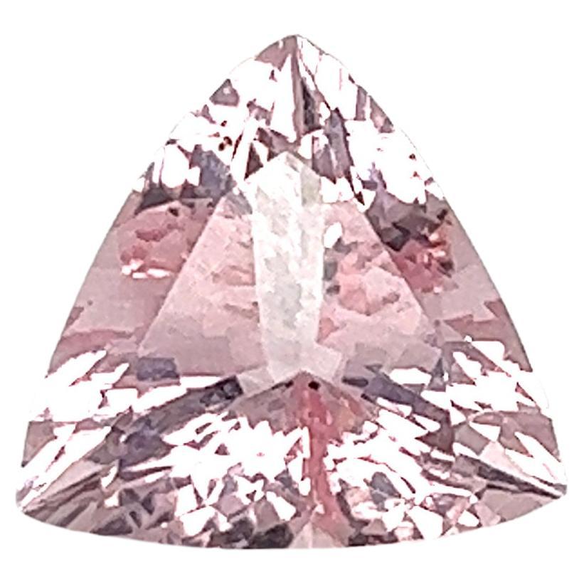 4.80 Cts Natural Morganite Trillion Cut Loose Gemstone Jewellery       For Sale