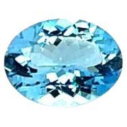 3.27 Cts AAA Natural Aquamarine Oval Cut Aquamarine Jewelry Loose Gemstone