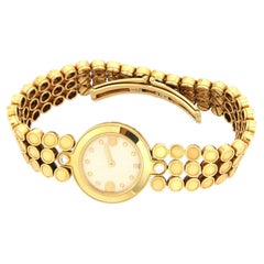 Harry Winston Diamond 18k Yellow Gold Ladies Quartz Wrist Watch