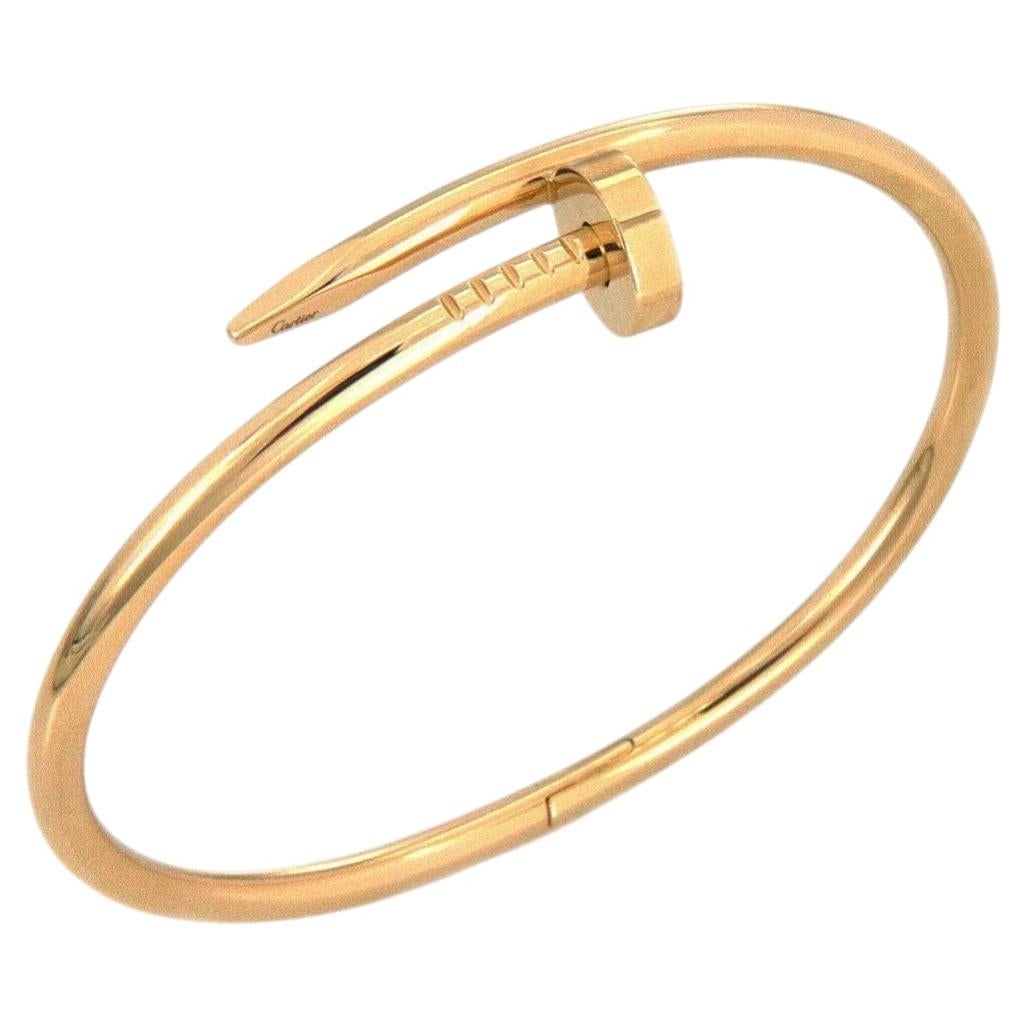 Cartier Juste un Clou Armreif aus 18 Karat Gelbgold mit Zertifikat, Größe 18