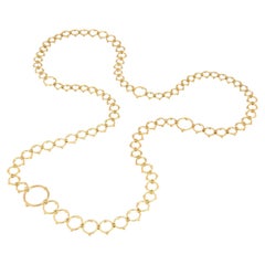 Tiffany & Co. Graduated Bead Link 18k Yellow Gold Necklace 31"