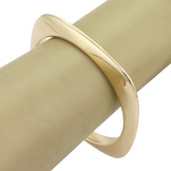 Tiffany & Co. Cushion Shape 18k Yellow Gold Bangle Bracelet
