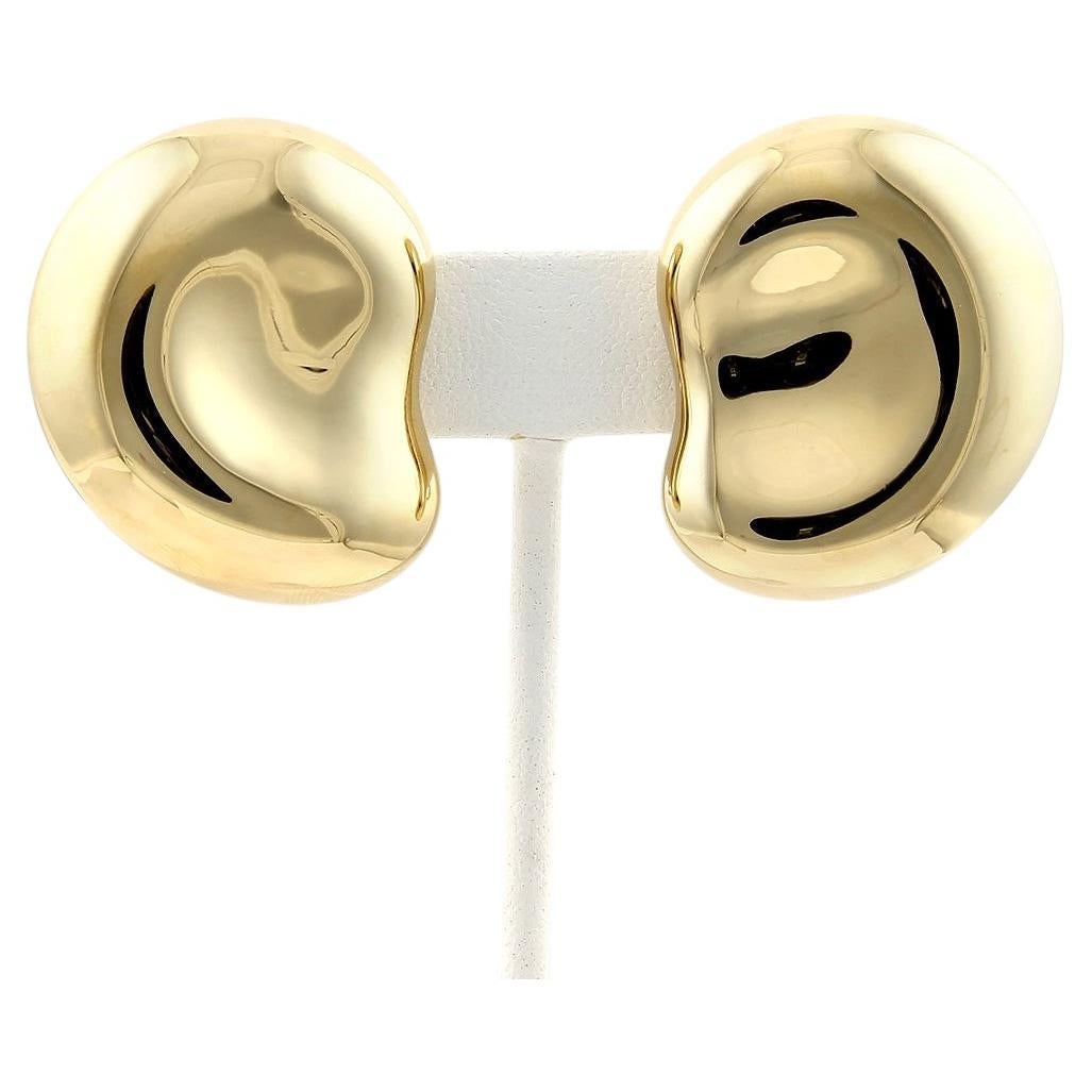 Tiffany & Co. Orecchini a clip grandi Elsa Peretti Bean in oro giallo 18k in vendita