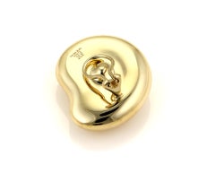 Tiffany & Co. Elsa Peretti Bean 18k Yellow Gold Large Clip On Earrings