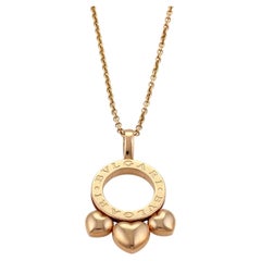 Bvlgari Allegra 18k Rose Gold Slide Hearts Pendant Necklace 15–18"