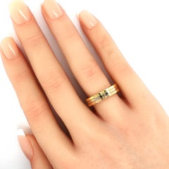 Cartier Vendome Louis Trinity 18k Tri Color Gold Ring w/Cert Size US 7.5 EU 56