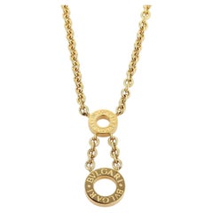 Collana con ciondolo Bvlgari Double Circle in oro giallo 18 carati
