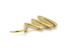 Tiffany & Co. Paloma Picasso Zig Zag 18k Yellow Gold Brooch