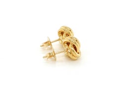 Tiffany & Co. Love Knot 18k Yellow Gold Stud Earrings
