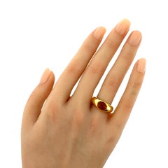 Tiffany & Co. Citrin-Kuppelring aus 18-karätigem Gelbgold, Ringgröße 5