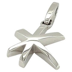 Cartier Shooting Star 18k White Gold Charm Pendant