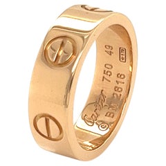 Cartier LOVE 18k Pink Gold Band Ring Size US 4.5 EU 49