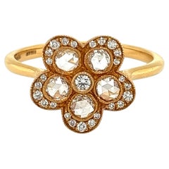 Tiffany & Co. Enchant Diamond 18k Rose Gold Ring Size 8