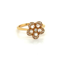 Tiffany & Co. Enchant Diamond 18k Rose Gold Ring Size 8