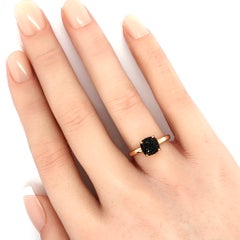 Tiffany & Co. Paloma Picasso Sugar Stacks Black Spinel 18k Rose Gold Ring Size 5