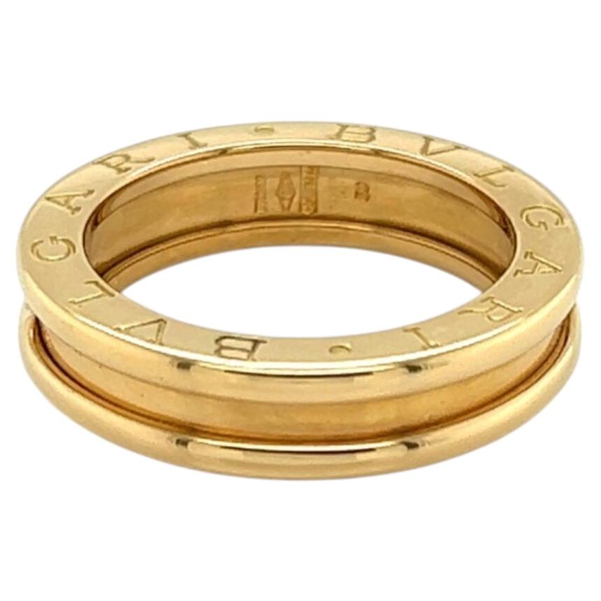 Bvlgari B.zero1 One Band 18k Yellow Gold Ring Size US 5 EU 50 For Sale