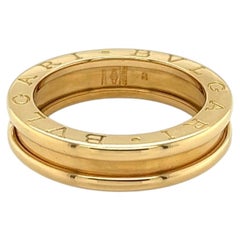 Bvlgari B.zero1 One Band 18k Yellow Gold Ring Size US 5 EU 50