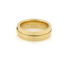 Tiffany & Co. T Two 18k Yellow Gold Band Ring Size 5.5