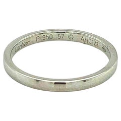 Cartier Platinum Wedding Band Ring Size US 8 EU 57
