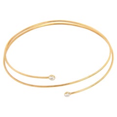 Tiffany & Co. Elsa Peretti Diamant-Creolen-Armreif aus 18 Karat Gelbgold, 6,75"