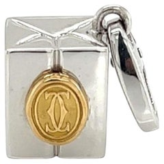 Cartier Gift Box Double C 18k Two-Tone Gold Charm Pendant