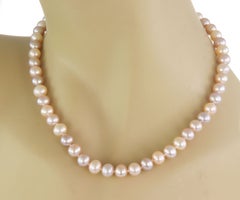 Tiffany & Co. Signature Pearl 18k White Gold Necklace 16"