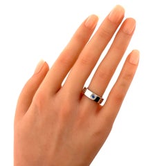 Cartier LOVE Blue Sapphire 18k White Gold Ring w/Paper Size US 5.5 EU 51