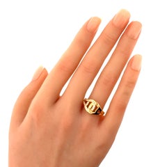 Cartier Diamond 18k Yellow Gold Open Love Knot Ring w/Paper Size US 6.5 EU 53