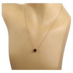 Tiffany & Co. Sugar Stacks Black Spinel 18k Rose Gold Necklace 18"