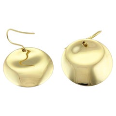 Tiffany & Co. Elsa Peretti 18k Yellow Gold Round Dangle Earrings