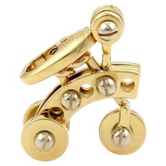 Cartier Animated Tricycle 18k Two-Tone Gold Charm Pendant with Certificate
