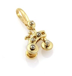 Cartier Animated Tricycle 18k Two-Tone Gold Charm Pendant with Certificate