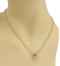 Cartier Trinity 18k Tri-Color Gold Pendant Necklace 17"