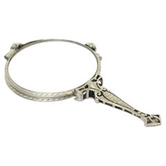 Art Deco Tiffany & Co. Platinum Folding Lorgnette Magnifying Glasses
