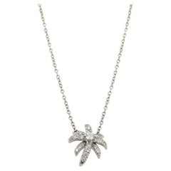 Tiffany & Co. Platinum Firecracker Diamond Fire Burst Pendant Necklace 17.75"
