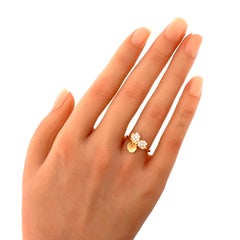 Tiffany & Co. Paper Flowers Diamond 18k Rose Gold Ring Size 4