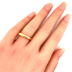 Tiffany & Co. Etoile Diamond 18k Gold Platinum Band Ring Size 7.5