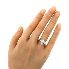 Tiffany & Co. Paper Flowers Diamond Platinum Ring Size 6