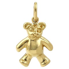 Tiffany & Co. Teddy Bear 18k Yellow Gold Charm Pendant