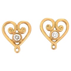 Tiffany & Co. Paloma Picasso Venezia Goldoni Diamond 18k Yellow Gold Earrings